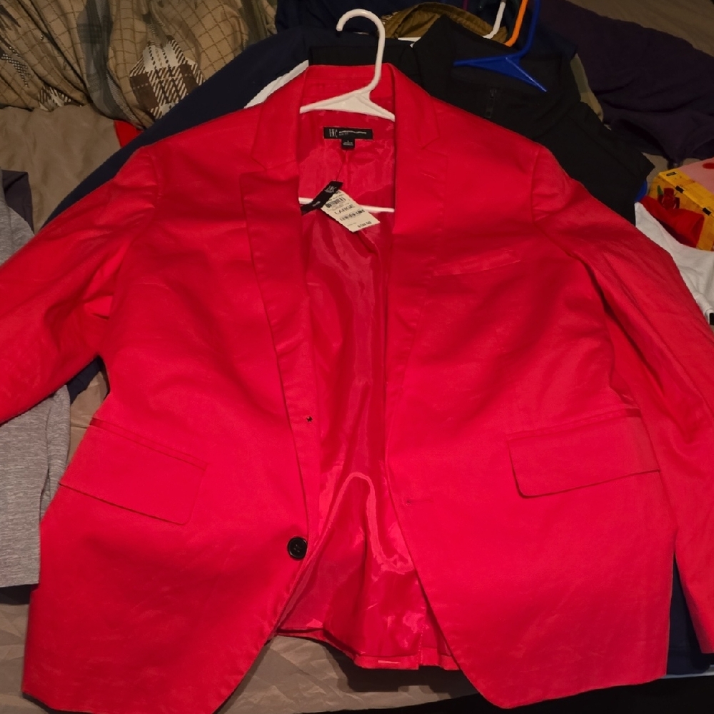 INC International Concepts Bold Pink Blazer